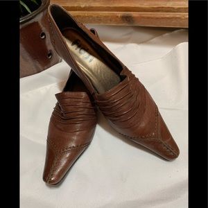 FIDJI Vintage leather shoes, new size: 38
